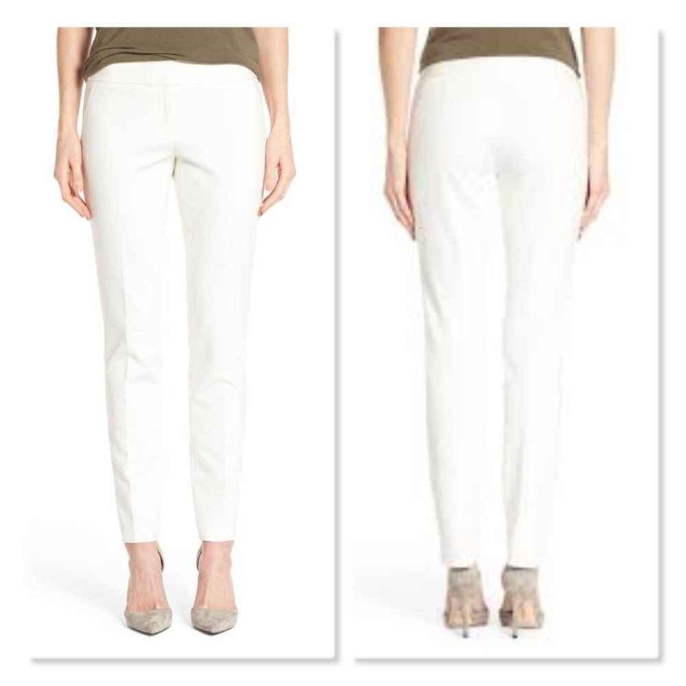 Vince Camuto Ponte Ankle Pants Size 12p In Vanilla
